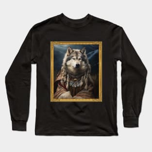 Resolute Alaskan Malamute - Medieval Inuit Elder (Framed) Long Sleeve T-Shirt